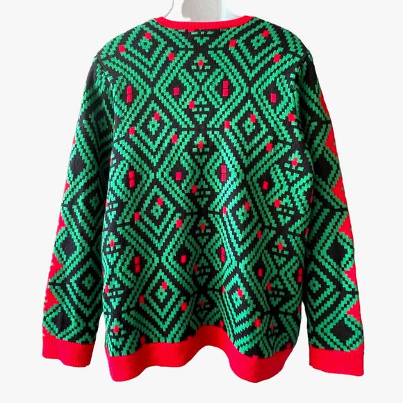 Jolly Sweaters No Drama DUDE LLama Party Animal Ugly Christmas Sweater Size 2XL - Picture 2 of 4